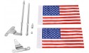 GUAIMI Motorcycle Flag Mount Tour Trunk Flag Pole with American Flag for Gold Wing GL1800 2018-2020 except F6B with Stock Antenna or Over Approximately 0.6 Diameter Tube -L+R - B2TGDMZPZ