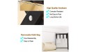 HH- Cloth Bag Luggage Rack Black Solid Wood Foldable Toys Clothes Storage Bench for Hotel Guest Room Bedside with Nylon Straps - BQI9DROZJ