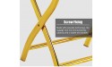 Hotel Guest Room Luggage Rack Suitcase Stand Commercial Folding Metal Organizers Holder for Heavy Backpacks Clothes No Assembly Color : Gold - BUYD5RSOC