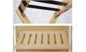 LXLA Double Luggage Rack with Shoe Rack,Luggage Rack for Bedroom,Guest Room,HotelColor:Wood Color Color : White - BAQ43S6KY