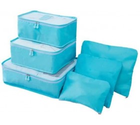 QWZYP 6PCs Set Travel Bag Clothing Organizer Multifunctional Storage Bag High Capacity Mesh Packing Cubes Unisex Luggage Organizer Bag Color : C - BMWCUC8T2