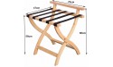Riyyow 2 Pack Folding Luggage Rack Floor Shelf Suitcases Storage Organizer for Guest Room Solid Wood Luggage Rack Hotel Travel Bag Holder 27.5×18.5×26.7inch - BE8S9N6IL