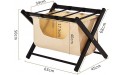 Riyyow Luggage Racks Solid Wood Luggage Racks are Durable and Foldable for Storage for Families Bedrooms and Travel 63 * 45 * 50cm - BEBHHVHMQ