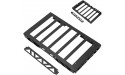 Uxsiya Metal Luggage Carrier RC Tray Roof Rack Wear Resistant Black Excellent Appearance Simulation for 1 10 RC Crawler Cars - BEODSVPI9
