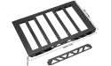 Uxsiya Metal Luggage Carrier RC Tray Roof Rack Wear Resistant Black Excellent Appearance Simulation for 1 10 RC Crawler Cars - BEODSVPI9