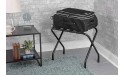 Wholesale Hotel Products Folding Metal Luggage Rack Black Finish - B6NH4IRAS