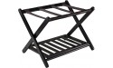 Winsome Scarlett Cappuccino Luggage Rack & 92436 Luggage Rack with Shelf - BN8709D48