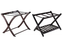 Winsome Scarlett Cappuccino Luggage Rack & 92436 Luggage Rack with Shelf - BN8709D48
