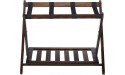 Winsome Scarlett Cappuccino Luggage Rack & Remy Shelf Luggage Rack Cappuccino - B0S9WFCGD