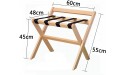YYZC Folding Luggage Rack for Guest Room for Home Bedroom Hote,Enhance Strong Version Folding Hard Bamboo Luggage Rack for Guest Room,Bedroom,Hotel Wood Color - B759RXLJN