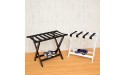 YYZC Folding Suitcase Luggage,Deluxe Foldable Wood Luggage Rack for Guest Room for Home Bedroom Hote,Wooden Mallet Luggage Rack,Black Straps 60cmx40cmx60cm White - BQ3YAMKJ1