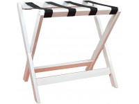 YYZC Wood Folding Luggage Rack and Luggage Rack Stand Luggage Rack for Guest Room Durable Folding Bag Holder for Guest Room,Bedroom,Hotel White - B58J8XHNW