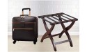 YYZC Wood Folding Luggage Rack Suitcase Luggage Enhance Strong Version Suitcase Rack for Hotel,Gym,spa,130 Lbs Carriage Capacity Natural Wood,60cmx40cmx60cm Red Wine - BUA2SQ5JG