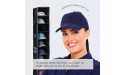 10-Shelf Hat Organizer For Baseball Caps Side Pockets For Accessories Hanging Shelf Hat Rack for Hat Storage Etc. Easy Assembly Hanging Cap Organizer No-Tools Required Keeps Hats Caps Protected - BWIWA2FQX