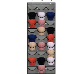 27 Pockets Hat Rack For Baseball Caps Hanging Hat Organizer Over The Door Hat Storage Organizer For Closet Wall With Large Clear Pockets & 3 Hooks Caps Hat Holder Hanger for Baseball & Sport Caps - BPFAPTH0C
