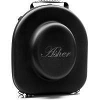Asher New York Travel Hat Box | Hard Hat Holder for Fedora Straw Panama Boater & Baseball Hats | Sleek Hat Storage Case Easily Straps to Suitcase or Carried on Shoulders - BOJOVF21D