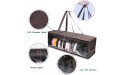 Baseball Hat Organizer 2Pcs MQ Hat Storage Foldable High Capacity with Dual Zipper Carry Handles Hat Holder Cap Rack Box Durable Dust Proof for Home Travel Clear Brown 25.2”L x 7.9”W x 7.9”H - BAPL1B7ZB