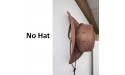 Cowboy Hat Rack Hat Holder Hat Organizer Hat Hanger Hat Wall Mount Adhesive Metal Hooks Easy to install 4 Pack No Hat - BTLEA1GI8