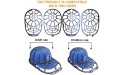 Eiito Hat washer for Washing machcine 2 Pack Hat Cleaner for Baseball Caps Hat Shaper for Dishwasher 2 Sizes-4 Pcs Hat Cage Rack Frame fit Adult and Children Wash Caps - BP0HGLA61