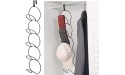 Hat Holder Cap Rack Hat Organizer for Baseball Caps Storage Best Over Door Closet Organizer for Hat Collections with Hanging Hook Black 10 Pack - B6VMG3Q5E