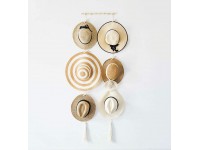 Hat Organizer | Hat Wall Hanging | Boho Hats Decor | Hat Rack for Display | Hat Hanger for Wall Storage | Bohemian Cap Holder | Womens Hat Hangers | Wide Brim and Fedora Hats Display - BYI9679YJ