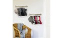 Hat Rack for Wall with 20 Hooks Baseball Caps Organizer with Clips Wood Hat Organizer Wall Mounted Rustic Style Hat Storage for Closet Hat Display Organizer for Baseball Caps Cowboy Hat Set of 2 - BNBH4X69L