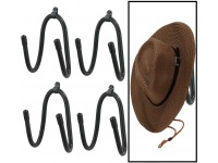 Kesywale 4 Pack Cowboy Hat Rack Adjustable Baseball Cap Holder Organizer Hats Wall Mount Hanger Storage 4 - BH5APUZYS