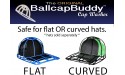 Made in USA- BallcapBuddy Cap Washer Hat Washer for Baseball Caps Original Design Patented Ball Cap Cleaner Frame Cage Rack 2-Pack BLACK - BMWPKAIP3