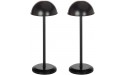 MyGift Black Metal Dome-Shaped Hat Rack Stand with Adjustable Height Wig Display Holder Set of 2 - BONA1JUT8