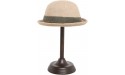 MyGift Dome Shape Metal Hat Stand Antique Style Tabletop Cap and Wig Display Rack Brown - BN8IH98BR