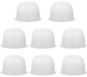 SOIMISS 8Pcs Plastic Hat Stand Rack Tabletop Hat Holders Display Wig Stand Hat Cap Rack Wig Holder for Home Travel 57CM White - B4K2IKO6S