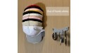 Wall Mount Hat Rack 20 Ball Cap Storage with Hooks Hat Holder and Baseball Cap Organizer Compact Hat Organization System Hat Hanger with 4 Hooks for Wall Closet Doors Living Room and Bedroom - BO3DQNGVP