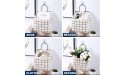 2Pcs Wall Hanging Storage Bag Over The Door Organizer,Multifunctional Storage Shelves with Hook Pockets Cotton Linen Storage Basket Family Organizer Box Containers for Kitchen,Bedroom Bathroom-Bag2 - BDMSWSQ12