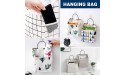 2Pcs Wall Hanging Storage Bag Over The Door Organizer,Multifunctional Storage Shelves with Hook Pockets Cotton Linen Storage Basket Family Organizer Box Containers for Kitchen,Bedroom Bathroom-Bag2 - BDMSWSQ12