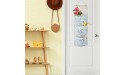 3Pcs Wall Closet Hanging Storage Bag Waterproof Linen Over The Door Organizer with 3 Width Pockets,Fabric Wall Hanging Storage Pouches for Bedroom Bathroom C - B3MFARGJE
