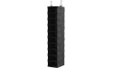 ClosetMaid 10-Shelf Fabric Hanging Closet Organizer for Shoes Hats Handbags Clothes with Charcoal Black Finish - BZ8V338VS