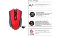 Computer Mouse 2.4G Wireless 6 Keys 1600DPI Auto Sleep Optical Gaming Mouse Mice for PC Laptop Blue - BJAH41PGV