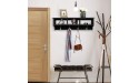 Giantex Hanging Shelf with Hooks Wall Mount Cubby Organizer with 4 Dual Hooks and Storage for Entryway Hallway Diningroom Furniture Black - BX7PZP717