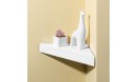 Home Basics Floating Triangular Corner Shelf White | Great for Any Room | Convenient for Kids Rooms | Use in Any Corner | Neutral Colors - BFKD30GT7