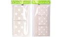 Homecube Linen Cotton Fabric Wall Door Cloth Hanging Storage Bag Case 5 Pocket Home Organizer White Polka Dots - BSVINIDIQ