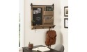 Kate and Laurel Cates Magnetic Wall Organizer with Pockets 30x28 Rustic Brown - B0C7CJQLH