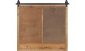 Kate and Laurel Cates Magnetic Wall Organizer with Pockets 30x28 Rustic Brown - B0C7CJQLH