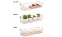 mDesign Portable Metal Farmhouse Wall Mount Decor Storage Organizer Basket Shelf with Handles for Hanging in Bathroom Hand Towel Soap Shampoo Loaf Candle Hooks Included 2 Pack Light Pink - BIPCO5MVU