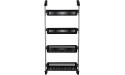 Organize It All Over The Door 4-Basket Hanging Storage Unit With Hooks - B7J251KCB