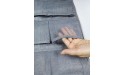 Oxford Cloth Hanging Closet Storage Bag Organizer with Mesh Pockets for Bra Belt Trunks Underwear Underpants Socks Toys Dual- Sided for Space Saving 20 Pockets--Dark Grey - BW4IRL4B6