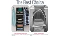 Tidy Zebra #1 Hanging Closet Storage Organizer with 7 Shelves Drawers for Clothes Underwear & Shoes Great Organizer for Baby Nursery RV Accessories College Dorm Room Bedroom Organization! - BBXDZ9ITM