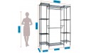 4 Tiers Wire Garment Rack Heavy Duty Clothes Rack Metal Freestanding Closet for Bedroom Cloakroom Clothing store Laundry room Walk-in closet and more 63L x 15.7W x 78.7H Black - B0M9TU49P