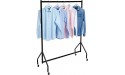 Basics Heavy Duty Rolling Garment Rack Hanging Clothes Organizer Rail for Display and Storage 48 x 60 Inches Black - BJVUU8C7L