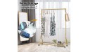 BOSURU Modern Clothes Rack Retail Display Clothes Rack Freestanding Garment Rack Easy Assemble Clothing Rack for Bedroom or Boutiques Gold 47 L - BI49CHS46