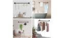 Clothes Rack Wall Mounted 38.4 Clothes Organizer for Cabinet Closet Rod Industrial Pipe Garment Rack for Hanging Clothes Heavy Duty Detachable Coat Rack Kitchen Storage Laundry Room Organization - BVPEZ7YTD